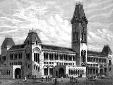 Terminus of the Madras Railway, 1873. Creator: Unknown