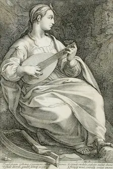 Terpsichore, 1592. Creator: Hendrik Goltzius