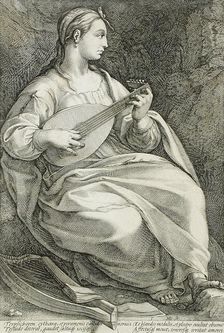 Terpsichore, 1592. Creator: Hendrik Goltzius