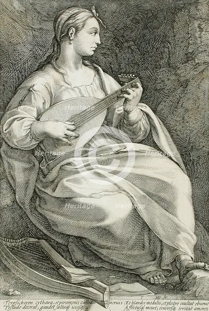 Terpsichore, 1592. Creator: Hendrik Goltzius.