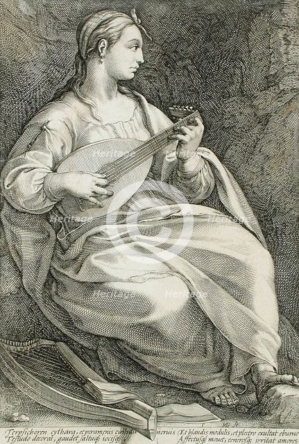Terpsichore, 1592. Creator: Hendrik Goltzius.