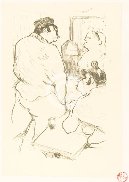 Terror of Grenelle (La terreur de Grenelle), 1894. Creator: Henri de Toulouse-Lautrec.