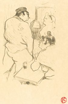 Terror of Grenelle (La terreur de Grenelle), 1894. Creator: Henri de Toulouse-Lautrec