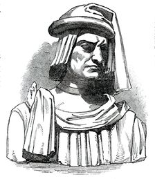 Terra Cotta Bust of Lorenzo de Medici, by Michael Angelo, 1850. Creator: Unknown