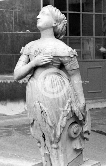 Terra Nova figure head, 1884	. Creator: Unknown.