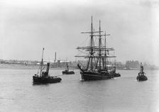 Terra Nova leaving Cardiff, 15 June, 1910. Creator: Unknown