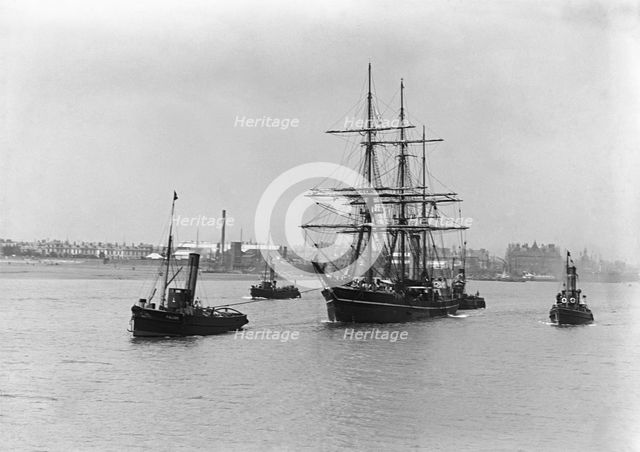 Terra Nova leaving Cardiff, 15 June, 1910. Creator: Unknown.