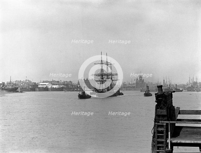 Terra Nova leaving Cardiff, 15 June, 1910. Creator: Unknown.