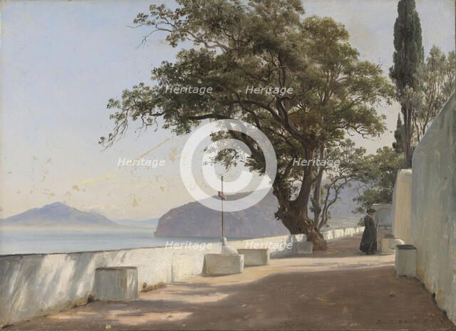 Terrace with Oak, Sorrento, 1834. Creator: Thomas Fearnley.