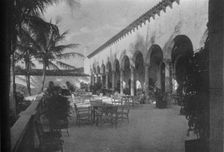 Terrace and arcade, Gulf Stream Golf Club, Palm Beach, Florida, 1925