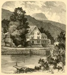 Terrace House and Thorn Mountain 1874. Creator: F.J. Engling
