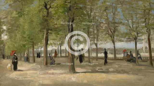 Terrace In The Luxembourg Gardens, 1886. Creator: Vincent van Gogh.