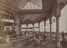 terrace, Kursaal, Ostend, between 1880-1890. Creator: Unknown