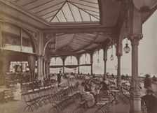 terrace, Kursaal, Ostend, between 1880-1890. Creator: Unknown