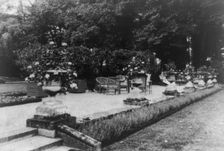 Terrace near the house, Pavilion Colombe, St. Brice, chateau near Paris, France, c1910 - 1925. Creator: Frances Benjamin Johnston