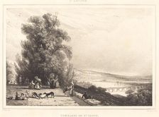 Terrace of St. Cloud (Terrasse de St. Cloud), 1833. Creator: Paul Huet