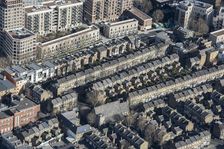 Terraced houses along Larcom Street, Walworth, London, 2018. Creator: Historic England Staff Photographer