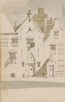 Terraced houses with gables, c.1783-c.1797. Creator: Johannes Huibert Prins