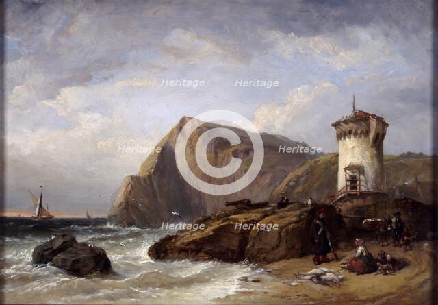 Terracina Tower, 1854. Artist: Clarkson Stanfield