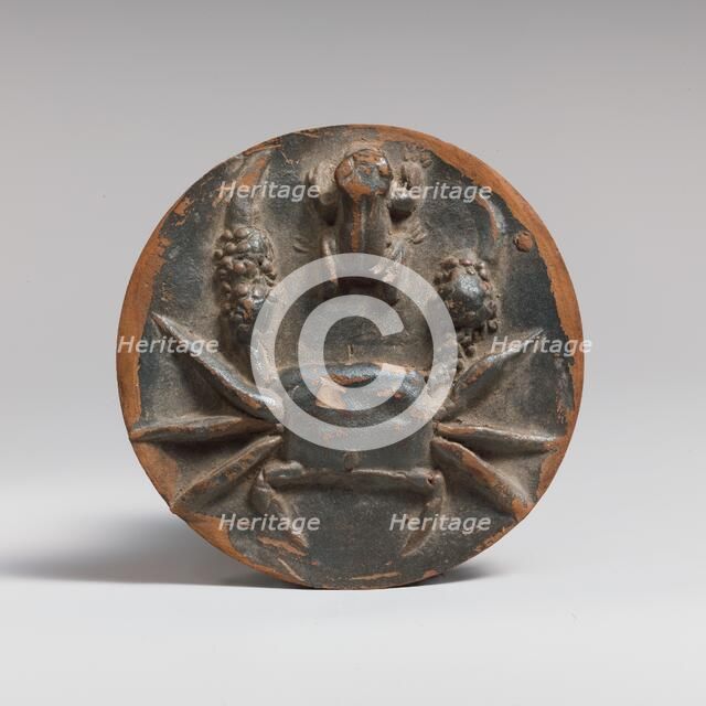 Terracotta tondo from a bowl, 4th century B.C. Creator: Unknown.