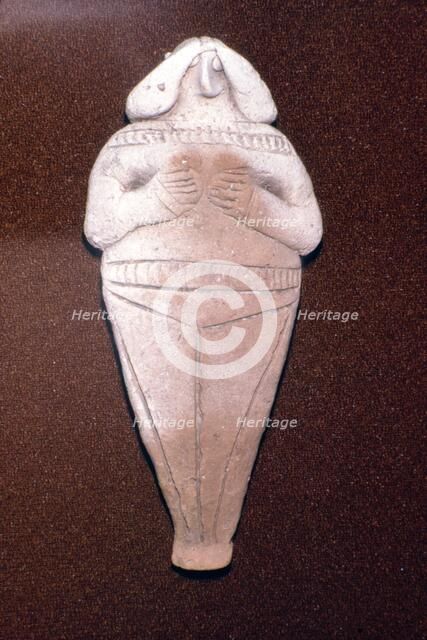 Terracotta Astarte or 'Ishtar' figure, Third Dynasty of Ur, c2100 BC. Artist: Unknown.
