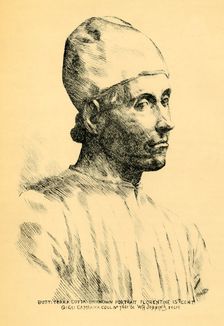 Terracotta bust of a young man, c1860s, (1881). Creator: William H Jobbins