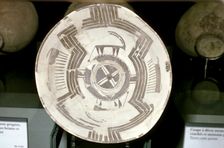 Terracotta dish with animal decoration, Susa, c4200-3800 BC
