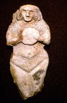 Terracotta Fertility goddess, Ishtar (Astarte), Old Babylonian, c2000 BC