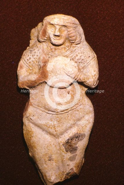 Terracotta Fertility goddess, Ishtar (Astarte), Old Babylonian, c2000 BC. Artist: Unknown.