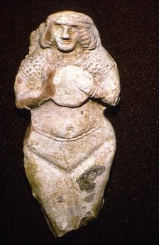 Terracotta Fertility goddess, Ishtar (Astarte), Old Babylonian, c2000 BC