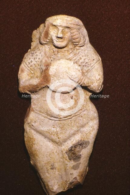 Terracotta Fertility goddess, Ishtar (Astarte), Old Babylonian, c2000 BC. Artist: Unknown.