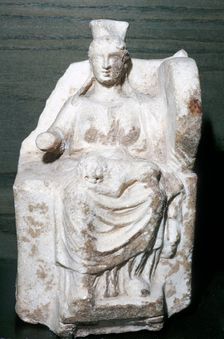 Terracotta figure of Cybele, Baalbek, 4th - 3rd century BC