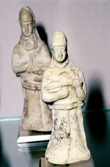 Terracotta figurine of a musician, Susa, Iran, c2nd millenium BC
