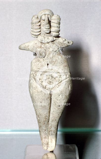 Terracotta goddess, Susa, Middle Elamite period, 1500-1100 BC. Artist: Unknown