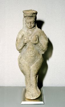 Terracotta goddess, Susa, Middle Elamite period, 1500 - 1100 BC