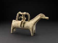 Terracotta horse rhyton with rider, Late Cypriot IIIB Period, c1125-c1050BC