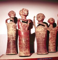 Terracotta Idols from House of the Idols, Citadel of Mycenae, Greece, 13th century BC