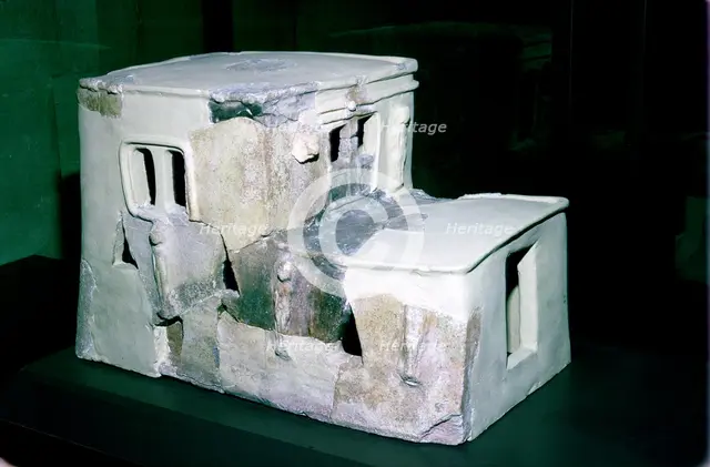 Terracotta model of a house, Meskane-Emar, Syria, late Bronze Age. Artist: Unknown