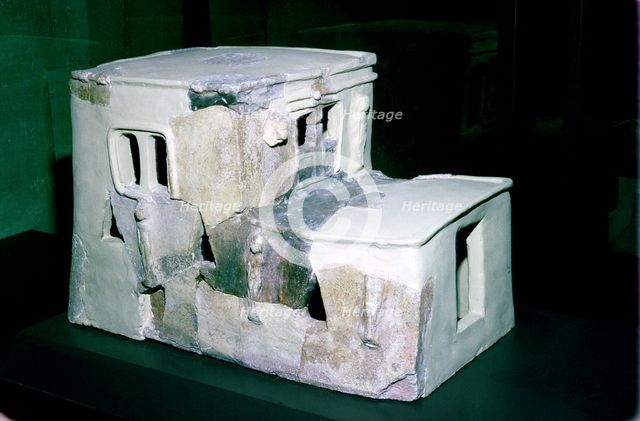 Terracotta model of a house, Meskane-Emar, Syria, late Bronze Age. Artist: Unknown