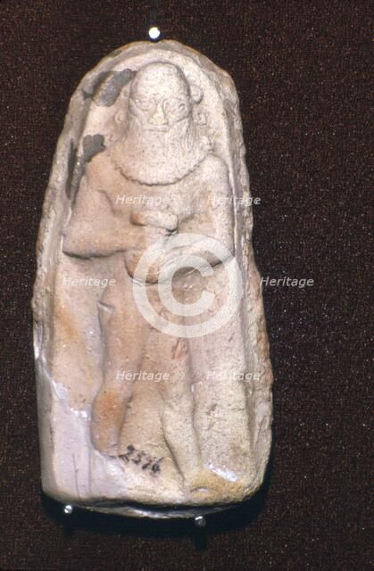 Terracotta Plague of the Hero, Gilgamesh, Old Babylonian, c2000BC-1600 BC. Artist: Unknown.