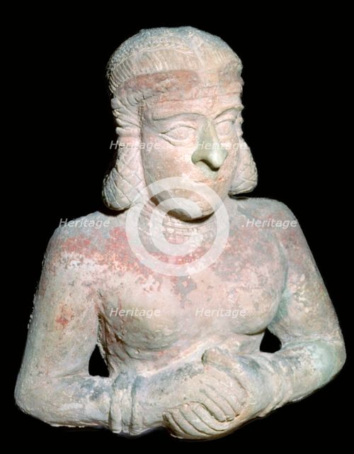 Terracotta statue of a woman, Old Babylonian (?), 2000BC-1750BC. Artist: Unknown