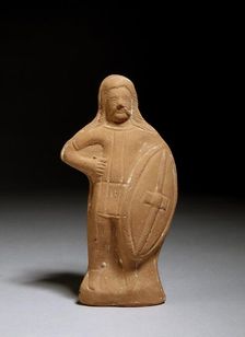 Terracotta statuette of a barbarian warrior, Roman