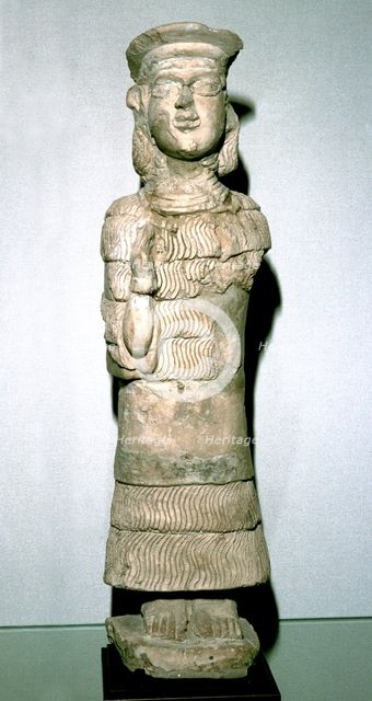 Terracotta statuette of the goddess Lama, Susa, 2nd millenium BC. Artist: Unknown