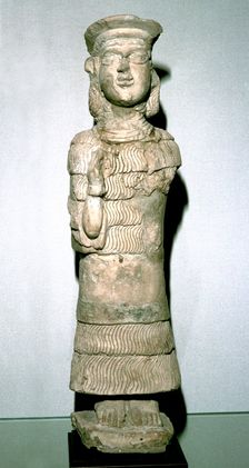 Terracotta statuette of the goddess Lama, Susa, 2nd millenium BC