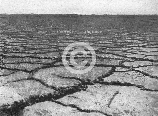 ''Terrain argileux crevasse la chaleur; Afrique du nord', 1914. Creator: Jules Gervais-Courtellemont.