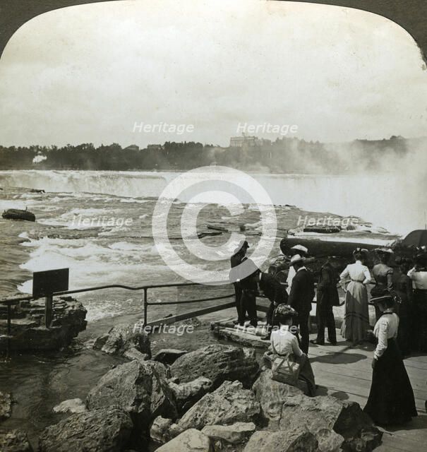Terrapin Point, Goat Island, Niagara Falls, USA.Artist: HC White