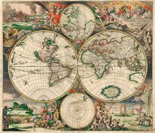 Terrarum Orbis Tabula after G. a Schagen. C. 1689