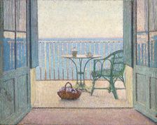 Terrasse à la fenêtre, c. 1925. Creator: Martin, Henri (1860-1943)
