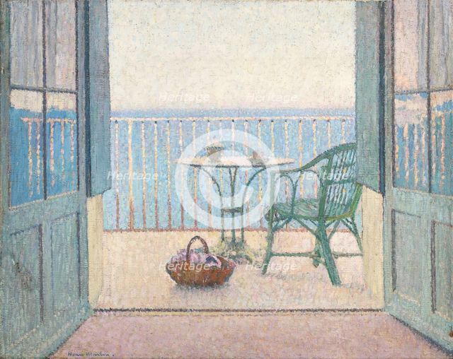 Terrasse à la fenêtre, c. 1925. Creator: Martin, Henri (1860-1943).