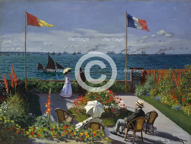 Terrasse à Sainte-Adresse, 1866-1867. Artist: Monet, Claude (1840-1926)